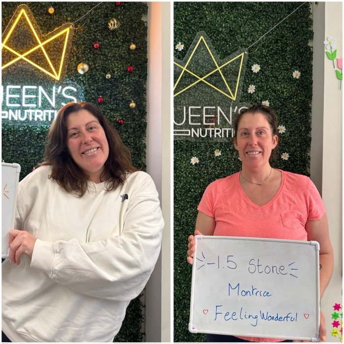 Montrice, Queen's Nutrition member, −1.5 stone